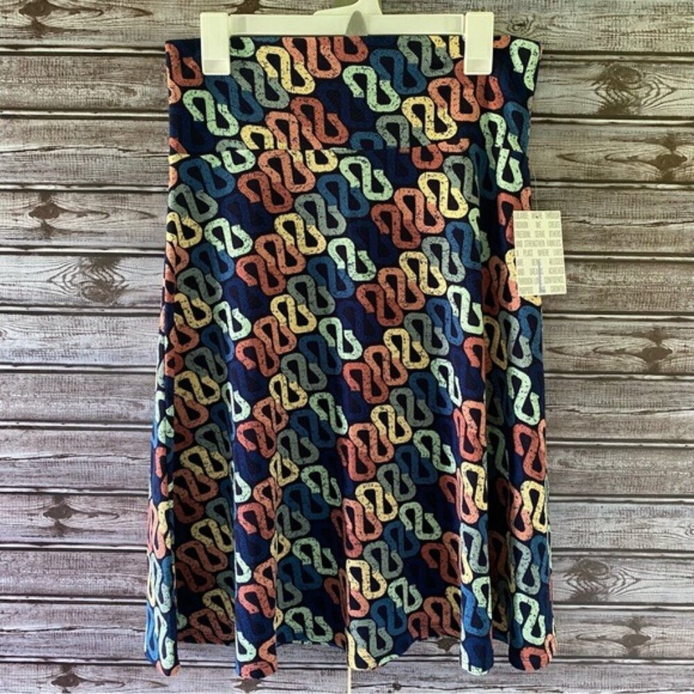 NWT LulaRoe Women's‎ Azure Skirt Size L